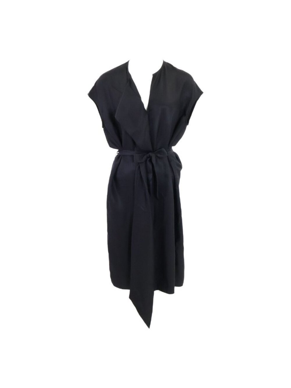 Hermes Made 5 H DA Dress with Lavalier Neck Belt 34